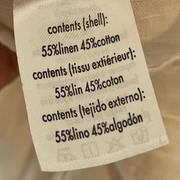 We Wore What Basic Linen Overalls Size Small White - Picture 14 of 16